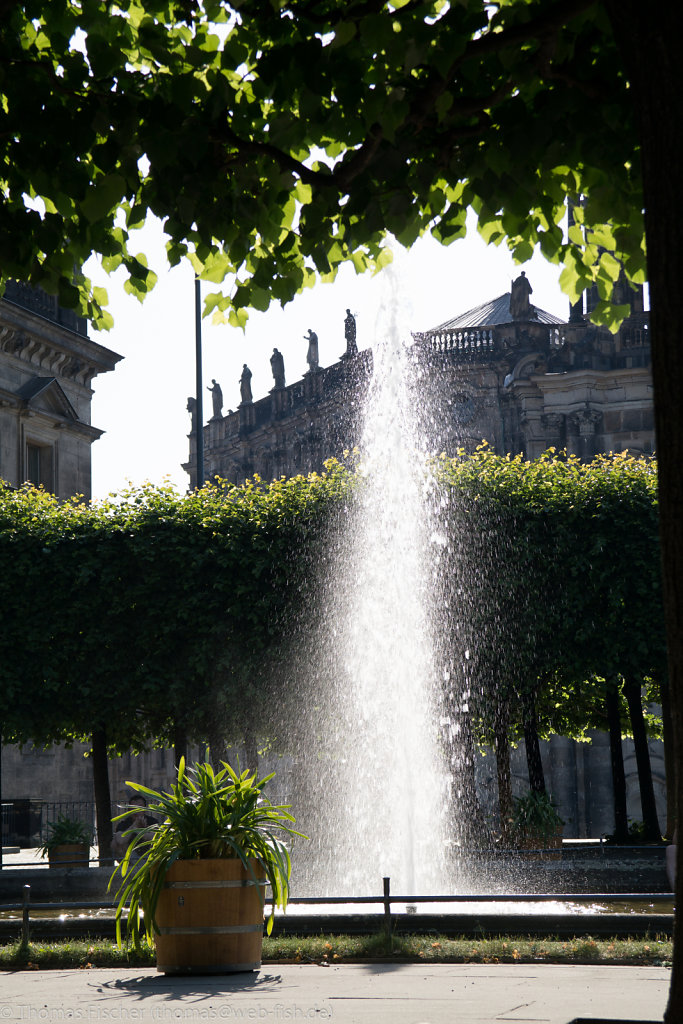 Springbrunnen auf Brühlsche Terrasse